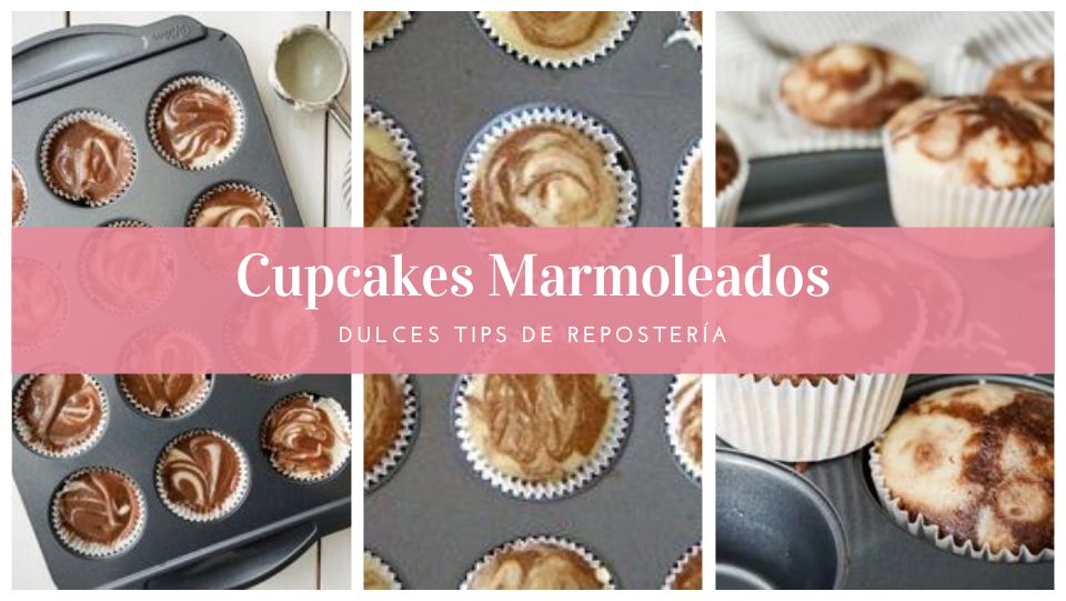 Cupcakes Marmoleados | Ponquesitos de Vainilla y Chocolate